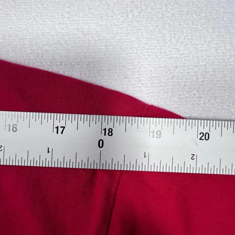 Imperious LG Short Sleeve Shirt Big Cat Rhinestone‎ Graphic Print Red Vintage